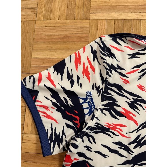 New Greyson Peace Maker Golf Polo Shirt Mens XL Jungle Theme Print Performance - Picture 5 of 9